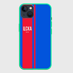 Чехол для iPhone 14 Plus ЦСКА Форма, цвет: 3D-мятный