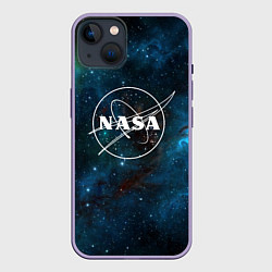 Чехол для iPhone 14 Plus NASA, цвет: 3D-серый