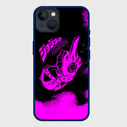 Чехол для iPhone 14 Plus JoJo Bizarre Adventure, цвет: 3D-тёмно-синий