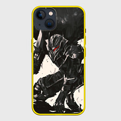 Чехол для iPhone 14 Plus BERSERK ILLUSTRATION БЕРСЕРК, цвет: 3D-желтый