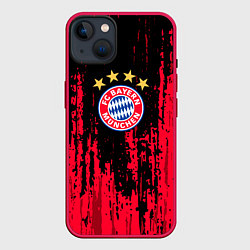 Чехол для iPhone 14 Plus Bayern Munchen: Бавария, цвет: 3D-малиновый