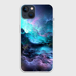 Чехол для iPhone 14 Plus Спящий космос, цвет: 3D-белый
