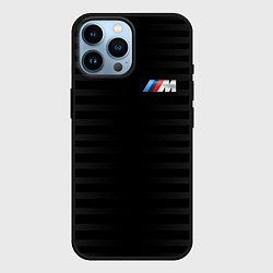 Чехол для iPhone 14 Pro Max BMW M BLACK & GREY, цвет: 3D-черный
