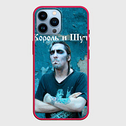 Чехол для iPhone 14 Pro Max Король и Шут Анархия спина, цвет: 3D-малиновый