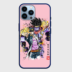 Чехол для iPhone 14 Pro Max JoJo Bizarre Adventure, цвет: 3D-тёмно-синий