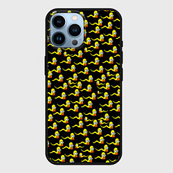 Чехол для iPhone 14 Pro Max Гомер, цвет: 3D-черный