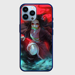 Чехол для iPhone 14 Pro Max НЕЗУКО ИЗ КЛИНКА, цвет: 3D-тёмно-синий