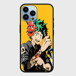 Чехол для iPhone 14 Pro Max Моя геройская академия Мидория, цвет: 3D-черный