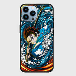 Чехол для iPhone 14 Pro Max Танджиро Камадо Клинок демонов, цвет: 3D-черный