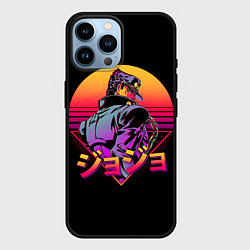 Чехол для iPhone 14 Pro Max Ретровейв Джотаро, цвет: 3D-черный