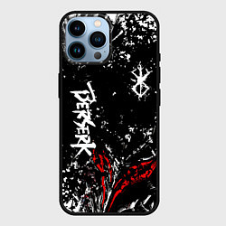Чехол для iPhone 14 Pro Max Берсерк Черная маска, цвет: 3D-черный