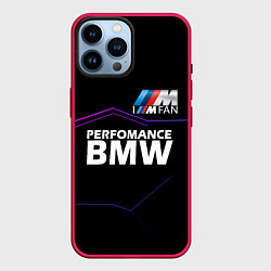 Чехол для iPhone 14 Pro Max BMW фанат, цвет: 3D-малиновый
