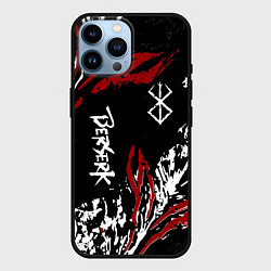 Чехол для iPhone 14 Pro Max BERSERK BLACK MASK - БЕРСЕРК ЧЁРНАЯ МАСКА, цвет: 3D-черный