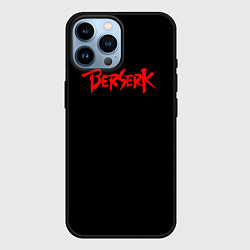 Чехол для iPhone 14 Pro Max Берсерк Красная Надпись Аниме, цвет: 3D-черный