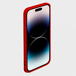 Чехол для iPhone 14 Pro Max Bmw Соты, цвет: 3D-красный — фото 2