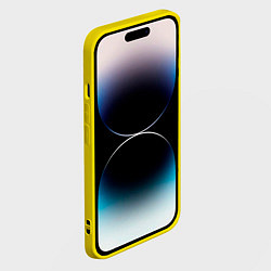 Чехол для iPhone 14 Pro Max Рыжий лис на осеннем фоне, цвет: 3D-желтый — фото 2