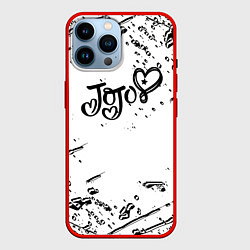 Чехол для iPhone 14 Pro Max JoJos Bizarre splash love anime, цвет: 3D-красный