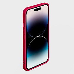 Чехол для iPhone 14 Pro Max JoJos Bizarre neon pattern logo, цвет: 3D-малиновый — фото 2