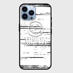 Чехол для iPhone 14 Pro Max Nirvana штрихи чёрные, цвет: 3D-черный