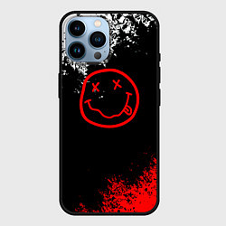 Чехол для iPhone 14 Pro Max Нирвана краски, цвет: 3D-черный