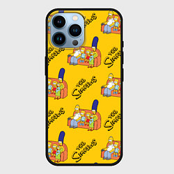 Чехол для iPhone 14 Pro Max Симпсоны - ретро стиль, цвет: 3D-черный