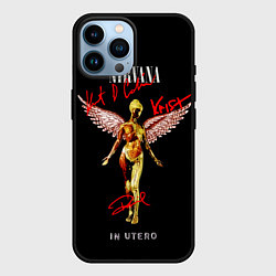 Чехол для iPhone 14 Pro Max In utero album, цвет: 3D-черный