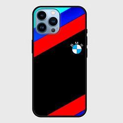 Чехол для iPhone 14 Pro Max BMW line sport, цвет: 3D-черный