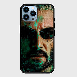 Чехол для iPhone 14 Pro Max Matrix - Keanu Reeves, цвет: 3D-черный