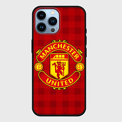 Чехол для iPhone 14 Pro Max Manchester United, цвет: 3D-черный