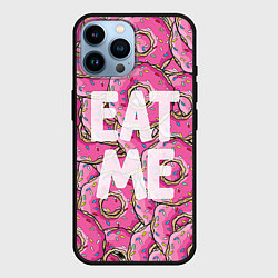 Чехол для iPhone 14 Pro Max Eat me, Homer, цвет: 3D-черный