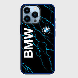 Чехол для iPhone 14 Pro BMW, цвет: 3D-тёмно-синий