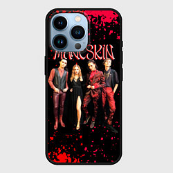 Чехол для iPhone 14 Pro Maneskin Лунный свет, рок - группа, цвет: 3D-черный