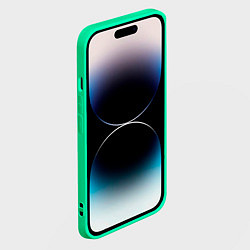 Чехол для iPhone 14 Pro Лучший косметолог - брызги красок, цвет: 3D-мятный — фото 2