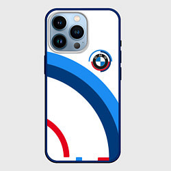 Чехол для iPhone 14 Pro M perfomance - bmw, цвет: 3D-тёмно-синий