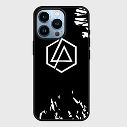 Чехол для iPhone 14 Pro Linkin park краски текстура рок, цвет: 3D-черный