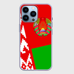 Чехол для iPhone 14 Pro Патриот Беларуси, цвет: 3D-светло-сиреневый