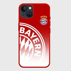 Чехол для iPhone 14 ФК Бавария, цвет: 3D-красный