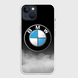 Чехол для iPhone 14 BMW, цвет: 3D-белый