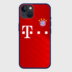 Чехол для iPhone 14 FC Bayern Munchen, цвет: 3D-тёмно-синий