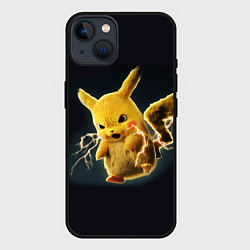Чехол для iPhone 14 Pikachu Pika Pika, цвет: 3D-черный