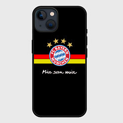 Чехол для iPhone 14 Бавария, цвет: 3D-черный