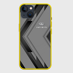 Чехол для iPhone 14 Infinity Autosport, цвет: 3D-желтый