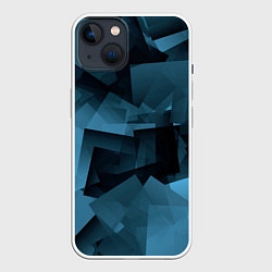Чехол для iPhone 14 Абстрактная геометрическая композиция Abstract geo, цвет: 3D-белый