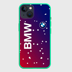 Чехол для iPhone 14 Бмв bmw градиент, цвет: 3D-мятный