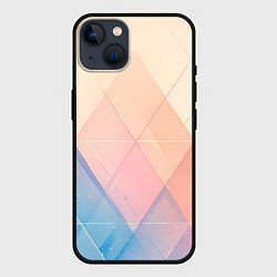 Чехол для iPhone 14 Abstract art - triangle, цвет: 3D-черный