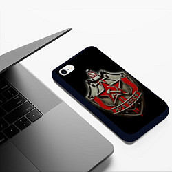 Чехол iPhone 6/6S Plus матовый КГБ, цвет: 3D-черный — фото 2