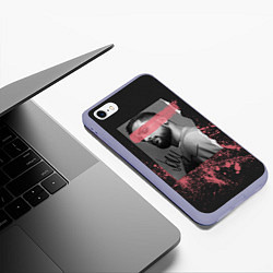 Чехол iPhone 6/6S Plus матовый JONY цвета 3D-светло-сиреневый — фото 2