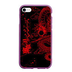 Чехол iPhone 6/6S Plus матовый ТОКИЙСКИЕ МСТИТЕЛИ КРАСНЫЙ ДРАКОН, цвет: 3D-фиолетовый