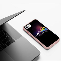 Чехол iPhone 7/8 матовый Покемоны, цвет: 3D-светло-розовый — фото 2