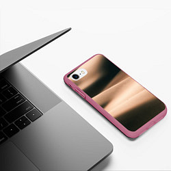 Чехол iPhone 7/8 матовый Барханы, цвет: 3D-малиновый — фото 2